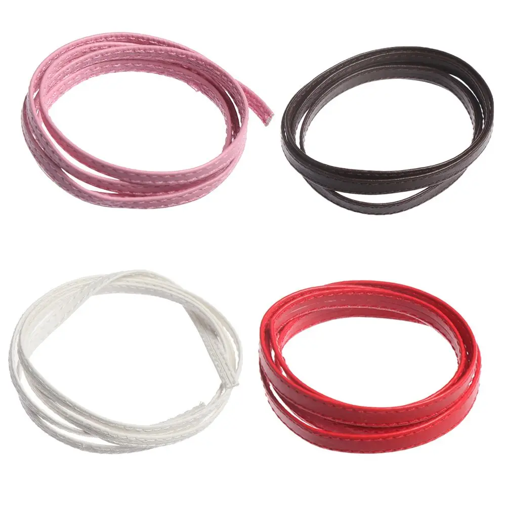 Width 3/5mm DIY Handmade Super Mini Belts Length 50cm DIY PU Material Doll Waist Belt Clothes Accessories Doll Bags Belt