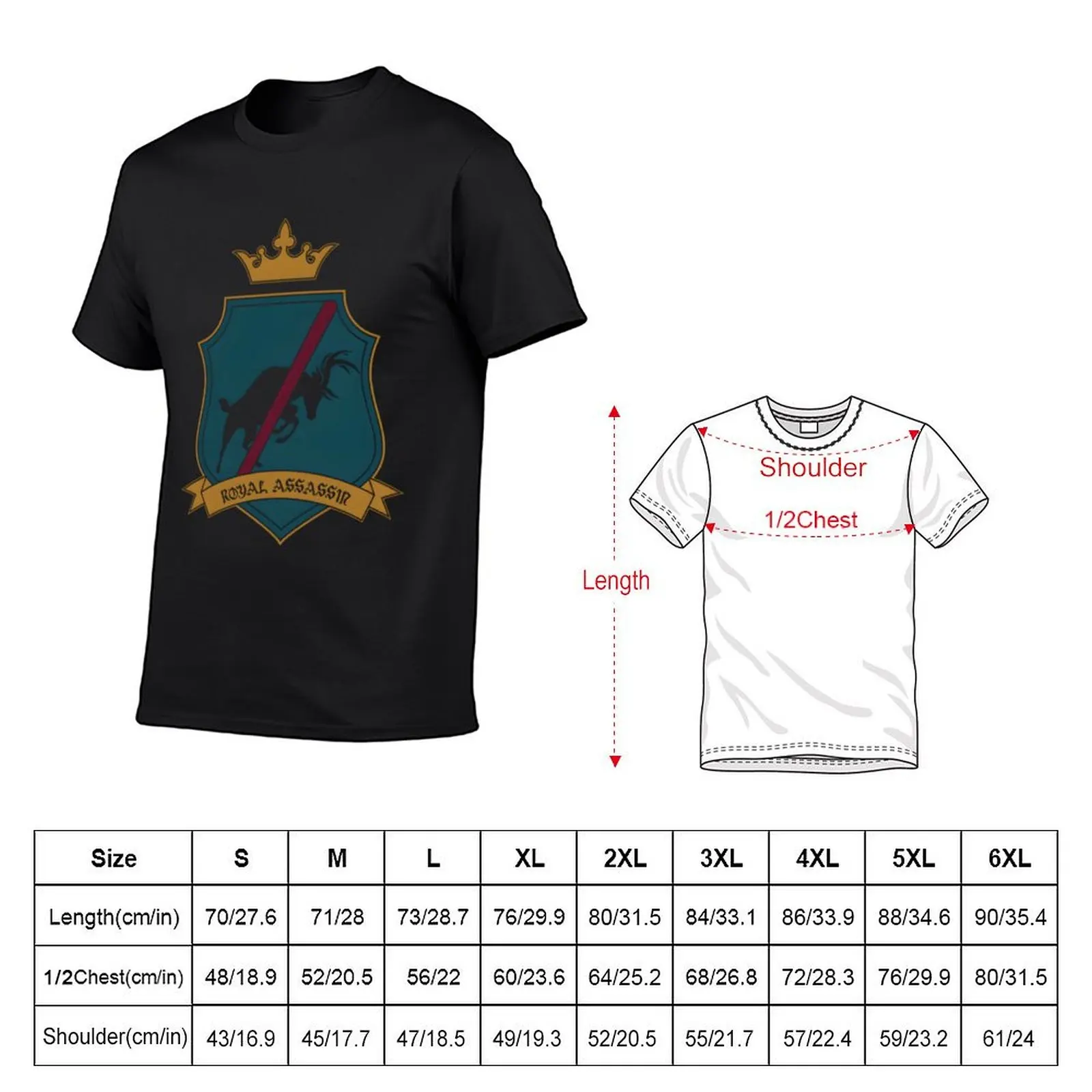Royal Assassin Fitz Chivarly Farseer Triology Symbol Classic T-Shirt boys animal print summer clothes mens t shirts pack