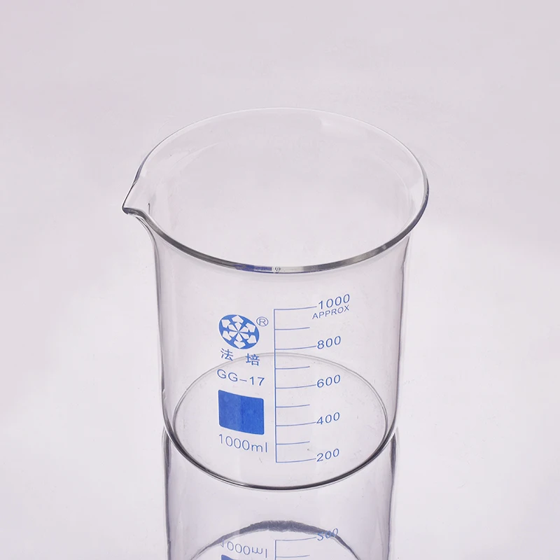 

FAPE Beaker in low form with spout,Open wide,Flanging mouth,Capacity 1000mL-30000mL,Laboratory beaker