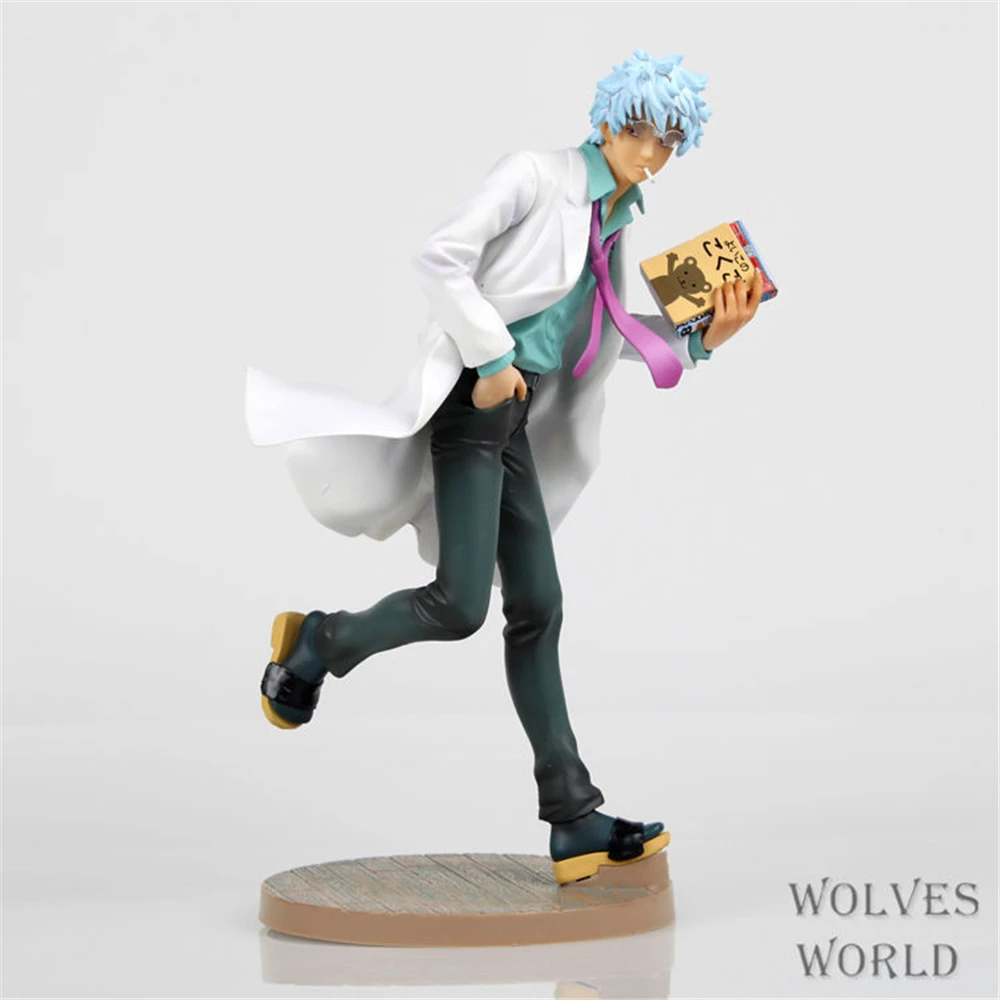 かわいいアニメ坂田銀時 PVC アクションフィギュア像グッズモデル子供のおもちゃ人形ギフト 22 センチメートル