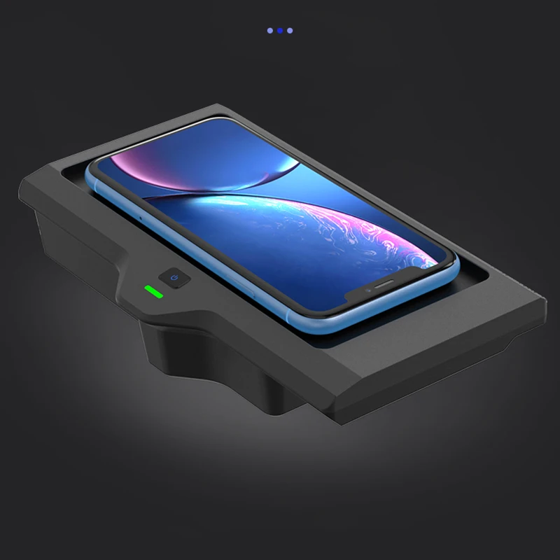 Car QI Wireless Charger for BMW X3 X4 G01 G02 2018 - 2021 Cordless Charging Board Armrest Box Phone Holder for IPhone 12 Samsung