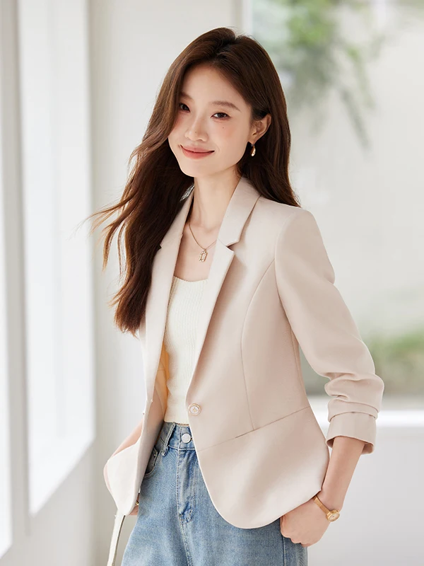 Casual Stylish Small Tailored Jacket Women's Fashion 2026 New Autumn Lightweight Luxury  Top Commute Wind Resistant