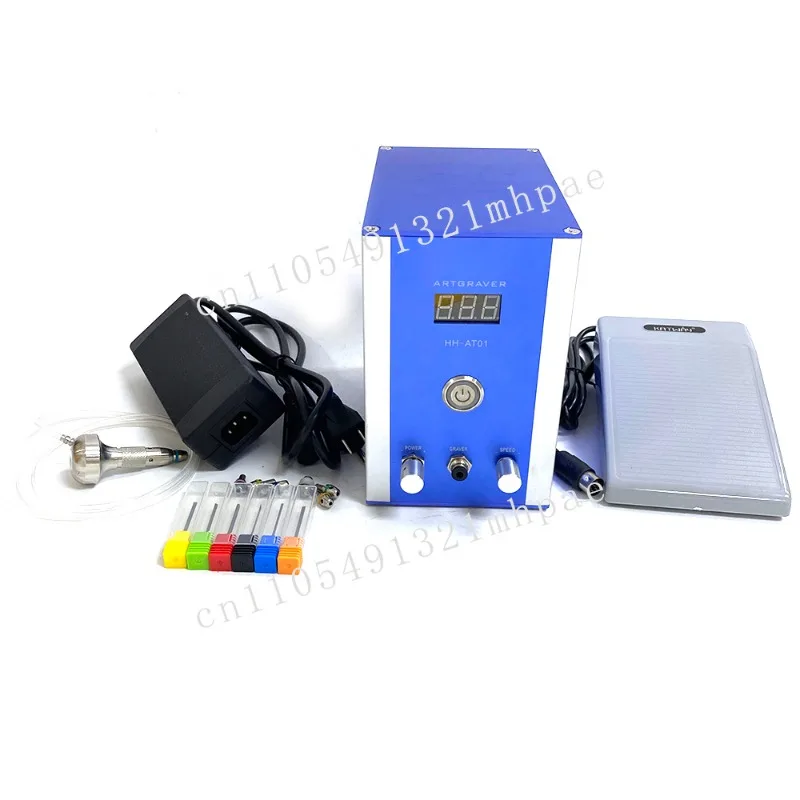 

Jewelry Tools Equipment Jewelry Engraving Machine Air Compression Free Art Engraving Machine with 7 Knives