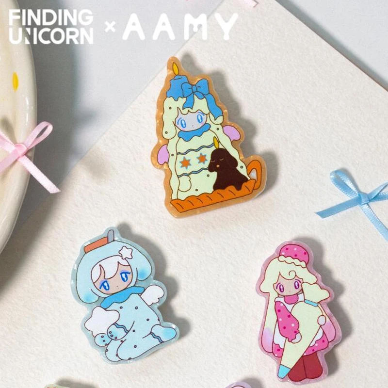 

FINDING UNICORN AAMY Witch's Little Kitchen Series Hair Clip Blind Box Doll Toys Mystery Box Anime Action Figure Girl Gift