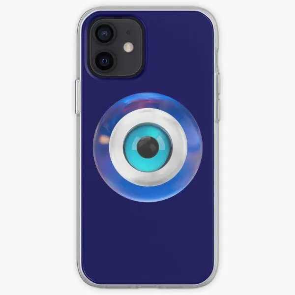 Mati Evil Eye Vivid Blue Glass Iphone To  Phone Case Customizable for iPhone X XS XR Max 11 12 13 14 Pro Max Mini 6 6S 7 8 Plus