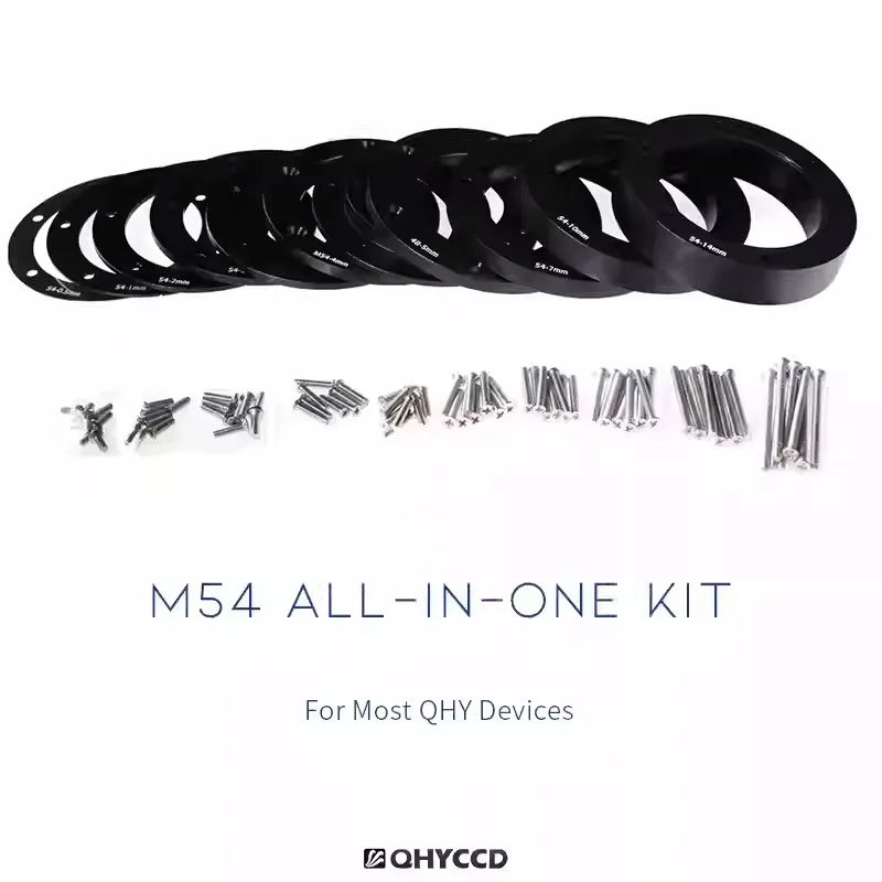 QHYCCD All-in-One Adapter Ring Set Kit for Telescopes And Cameras A1/A2/A3/B1/B2/B3/D1/D2/D3 M54/M42 Astronomical Equipment