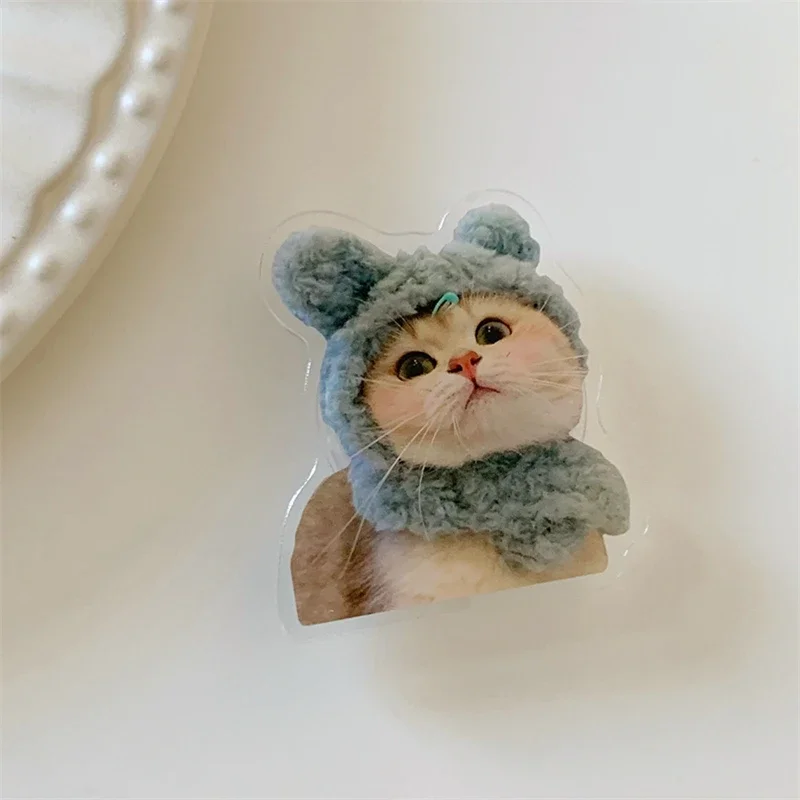 Korean Cute Cat Phone Holder Grip Tok Cartoon Kitten Finger Holder Griptok Stand Socket Support for IPhone Samsung Accessories