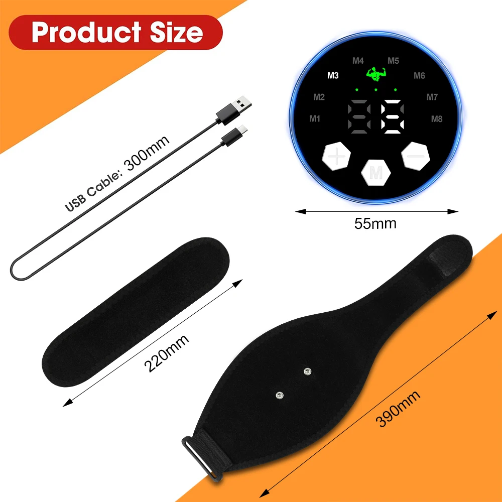 

Arm Massager Smart EMS Muscle Stimulator Electric Arm Trainer USB Recharge Slimming Shaping Massager Weight Loss Fitness