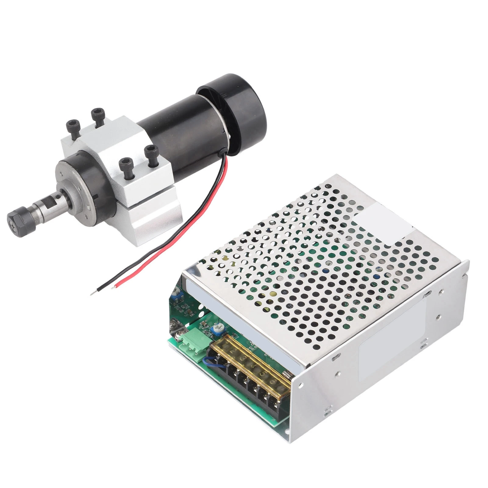 

Шпиндельный двигатель с воздушным охлаждением 12000 об/мин, 500 Вт, с регулятором скорости и патроном ER11 для DIY-гравировки