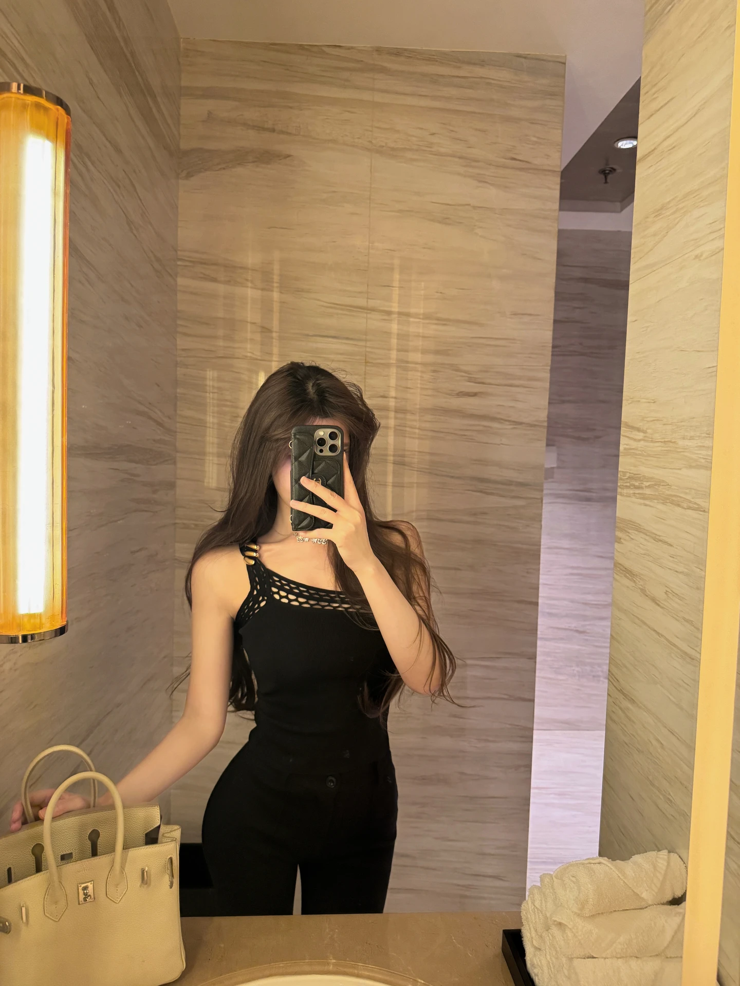 

M900 Sexy Girl Design Sensation Strap Vest Women Summer Outerwear High-End Slimming Personali Top Hollow out Pure Color
