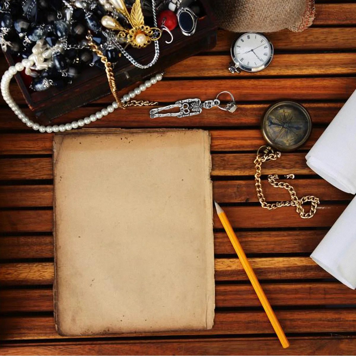 

50Pcs Retro Alloy Skull Pendants Halloween Charms for Jewelry Making DIY Necklace Bracelet Accessories