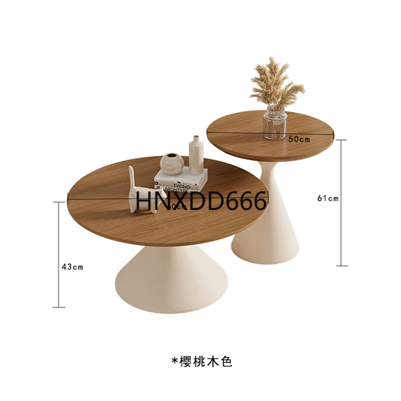 Wabi Sand Wind Round Coffee Table Combination Living Room Household