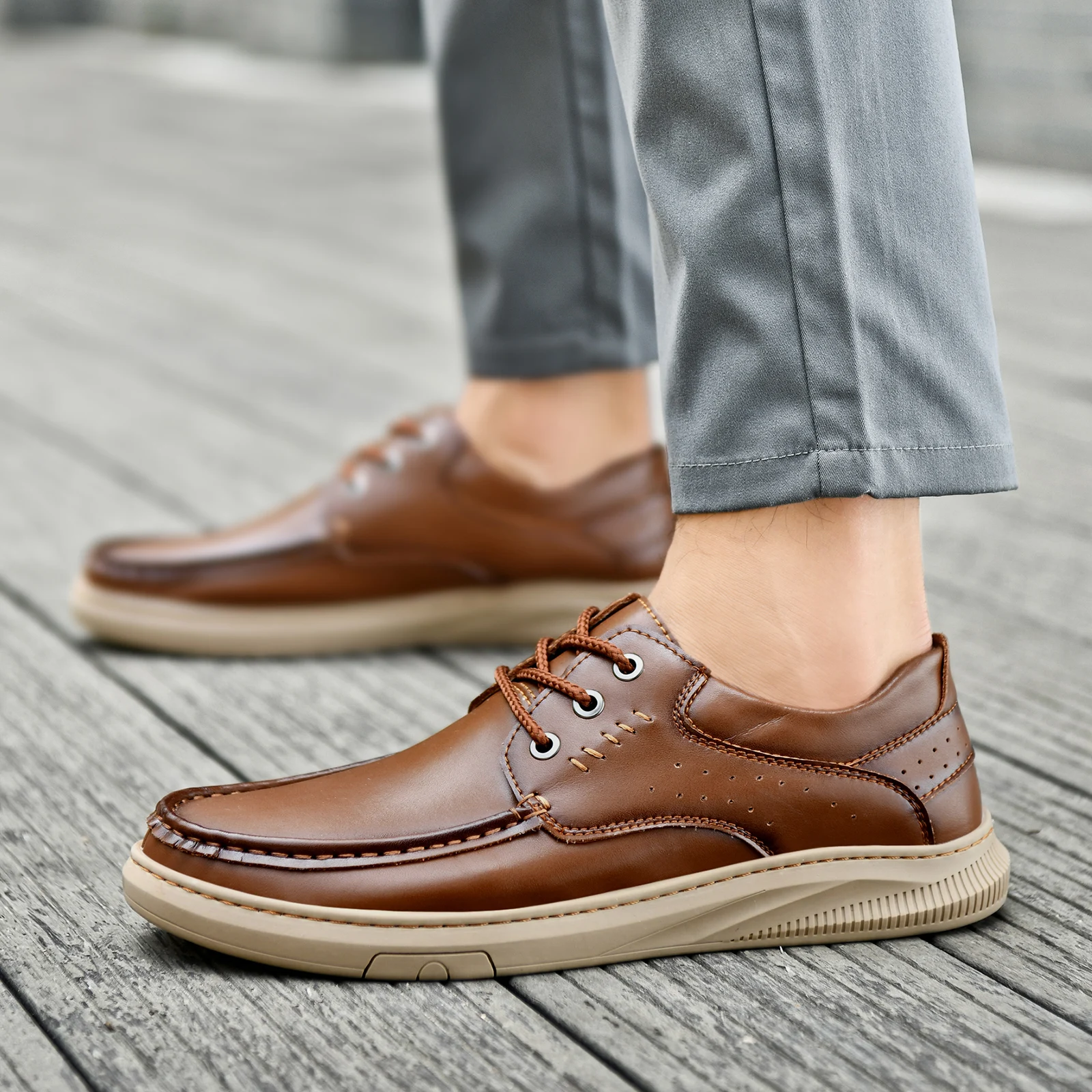Men's casual shoes Four Seasons new business meeting leather shoes soft  sole non-slip classic party fashion Joker leather shoes - AliExpress 322