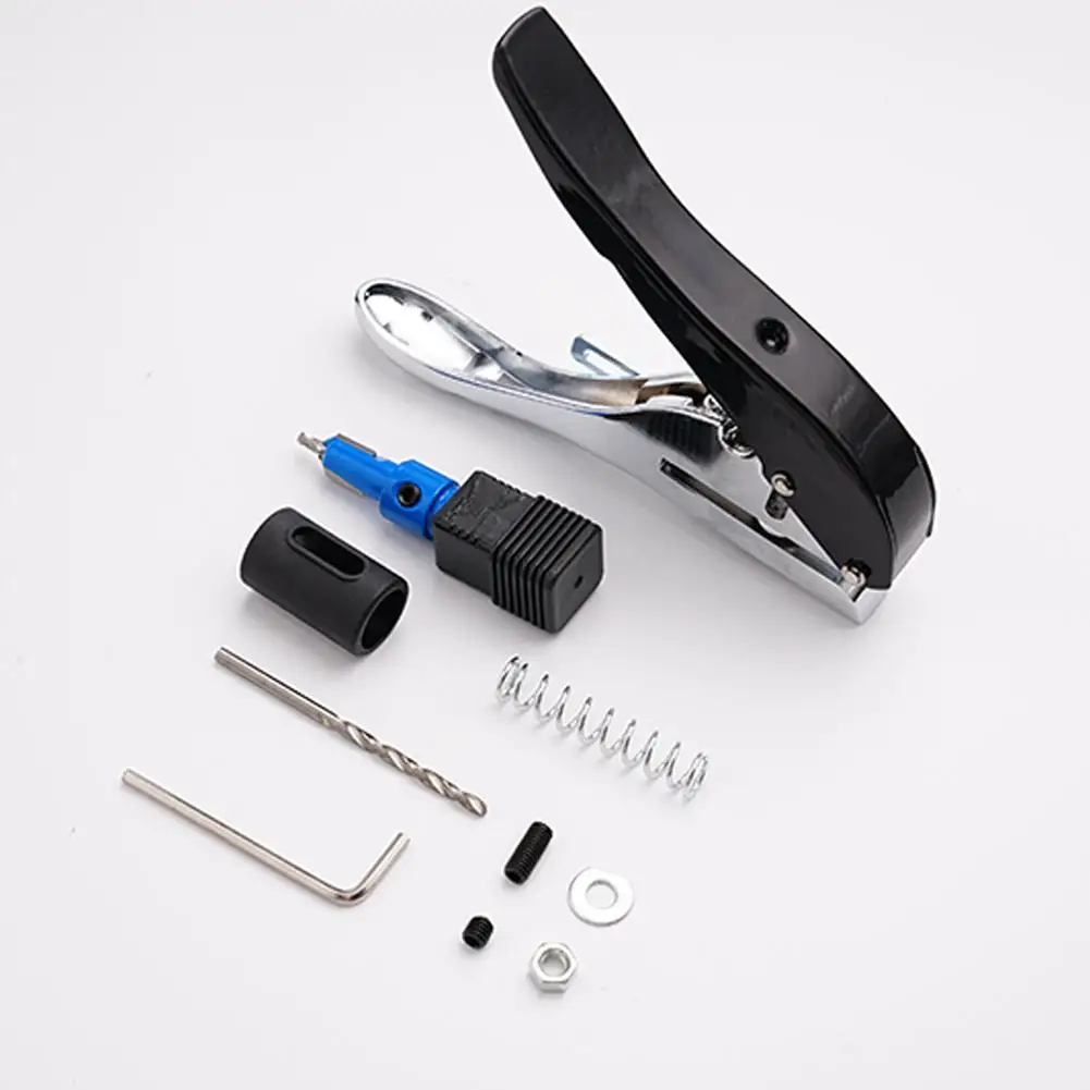 Manual Edge Band Puncher Plier 8/10mm Hole Card Punching Tool For Plastic Sheet Paper PVC ABS Opener Nail Hole Masking Plier