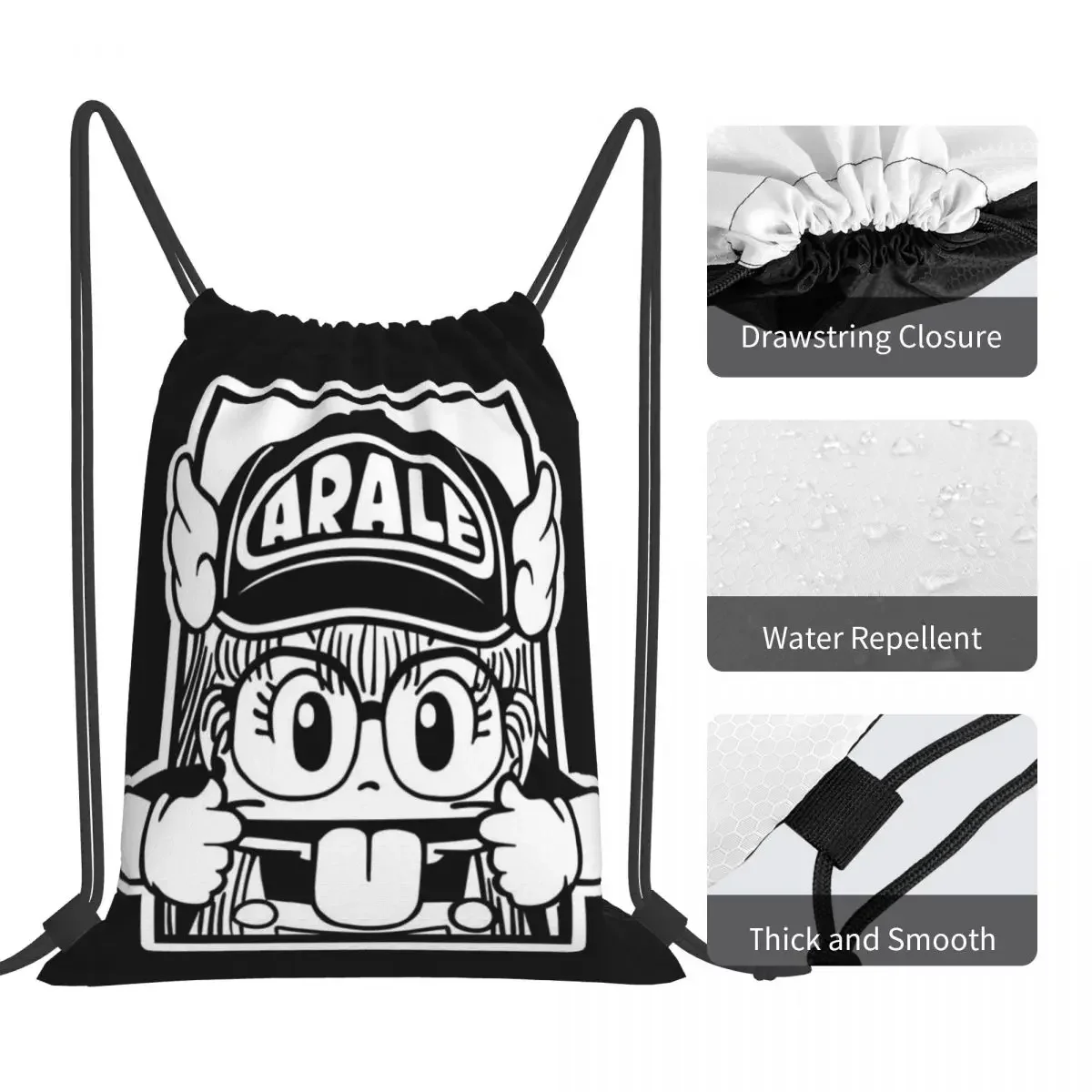 ARALE Backpacks Multi-function Portable Drawstring Bags Drawstring Bundle Pocket Sports Bag BookBag For Travel School