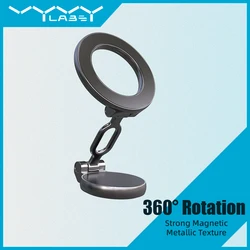 Vyvylabs Magnetic Holder Car Phone Holder Stand Foldable Telephone Support Mount for Iphone 12 13 14 Pro Max For Samsung S23