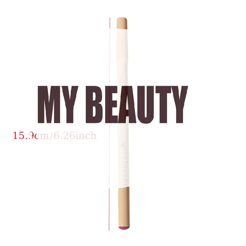 

HERORANGE 1.5g Lip Liner Genuine Nude Long Lasting Nonstick Cup Matte Lipstick Pen Ballpoint Pen For Women Cosmetics Makeups