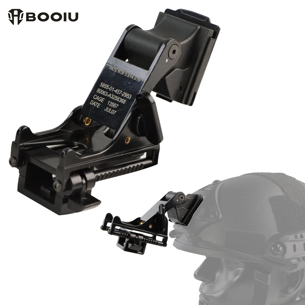 BOOIU Tactical Helmet Night Vision Goggles Mount Holder NVG PVS-14/PVS-7 Outdoor Sport Helmet Mount Bracket for Fast MICH M88