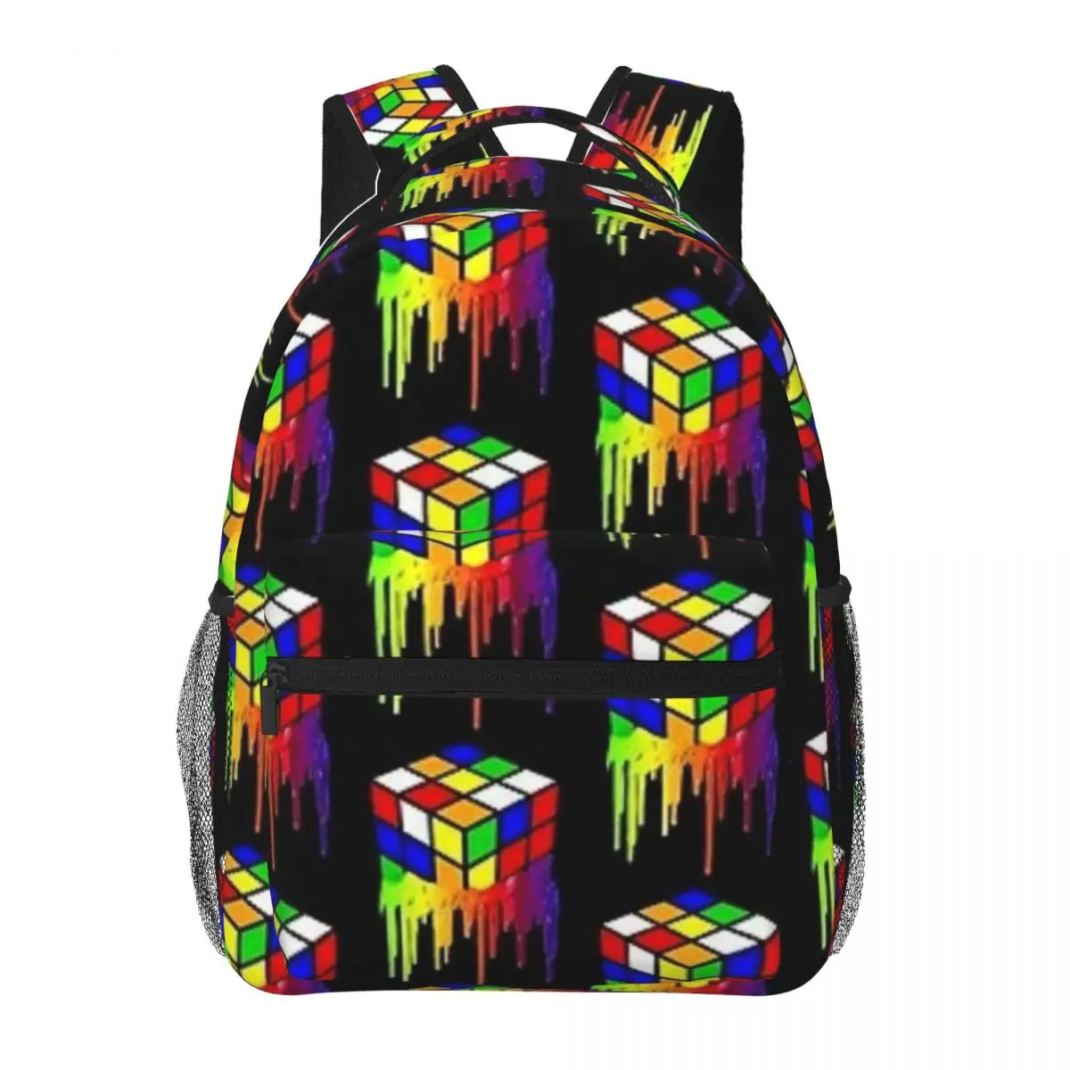 

Rubik:C:Cube Retro Vintage New Fashion High Capacity Waterproof Backpack Trendy Girls Boys Laptop School Book Bag