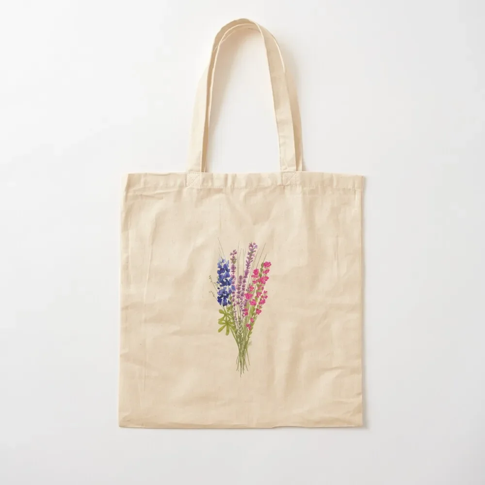 

subtle bi pride flowers Tote Bag Large bags for women Shopping bags woman shopping bag Cloth bags Bag