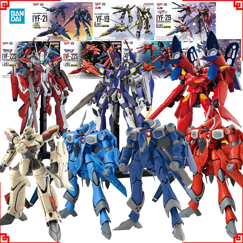 

Bandai Super Dimension Fortress Macross Model Kit HG 1/100 VF-22S Sturmvogel 2 VF-19 VF-21 VF-29 Action Figure Anime Figures Toy