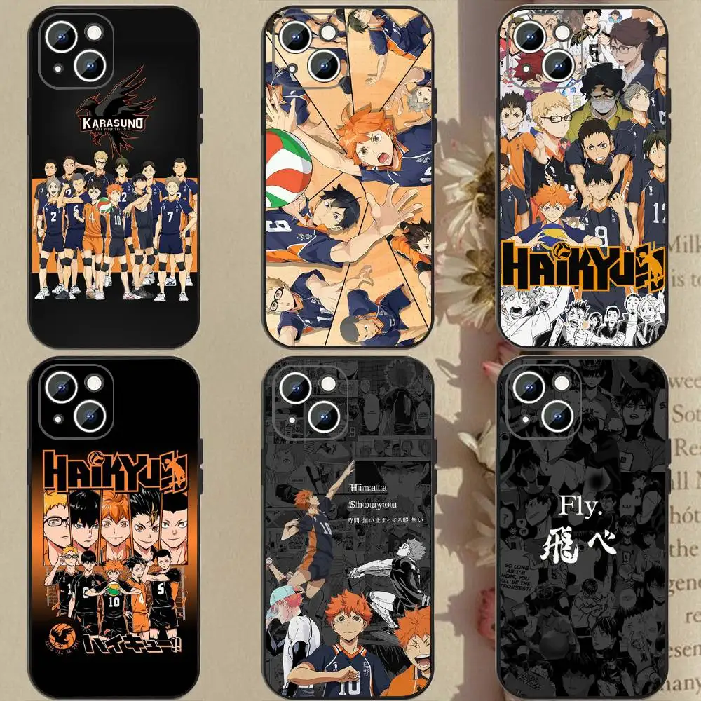 

Чехол для телефона Haikyuu, магнитный силиконовый мягкий чехол для iPhone 17, 16, 15, 14, 13, 12, 11 Plus Pro Max Air