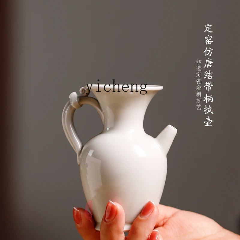 

LSL tea set wine set full hand imitation Tang knot with handle holding pot male cup wine dispenser wine set
