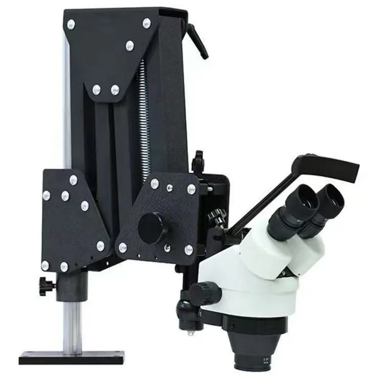 Miniature mosaic mirror, multidirectional microscope, spring bracket with microscope, for jewelry making