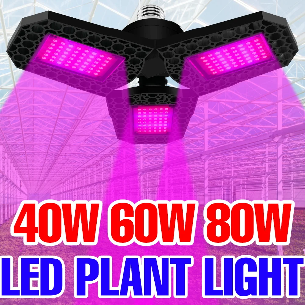 

80W Full Spectrum LED Plant Grow Bulb E27 Hydroponics Fill Lamp Indoor Greenhouse Tent Vegetable Flowers Cultivation Lighting