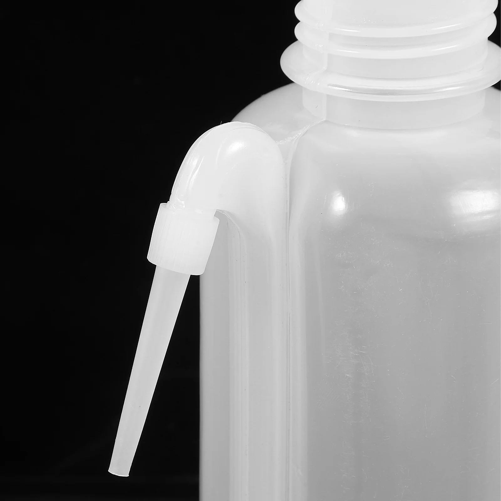 

3 Pcs Water Bottle Side Pipe Wash Empty Squeeze Squirt Dispensing Bottles Filling Plastic White for Liquids