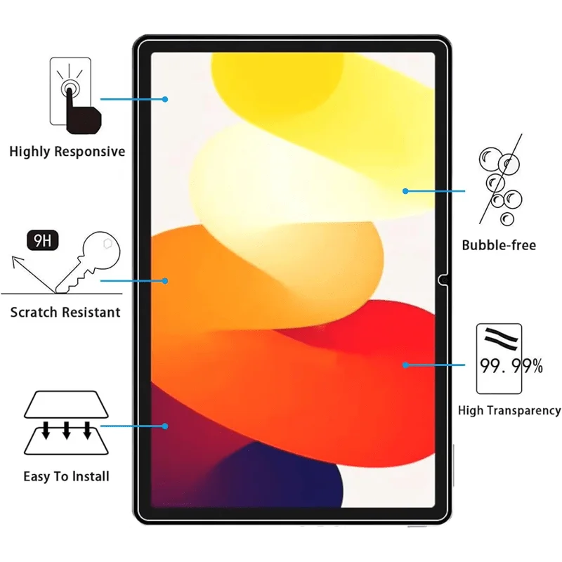 3pcs Tempered Glass Screen Protector for Xiaomi Pad 8 7 6 5 2 Pro K 11.2 11 inch Redmi Pad SE 4G 8.7 5G 8.8