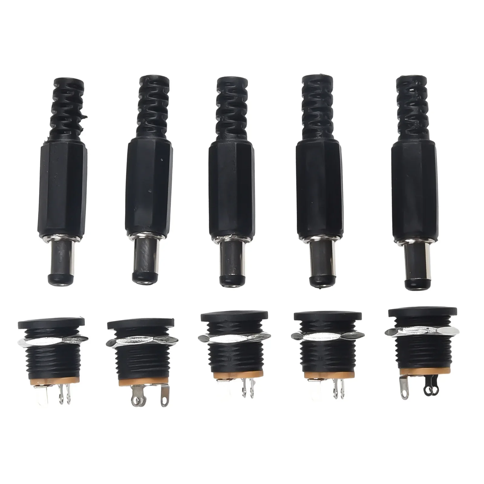 

Convenient and 10 PAIRS Male Plug and Female Socket Panel Mount DC 12V Power Connectors Perfect for a Range of Electronics