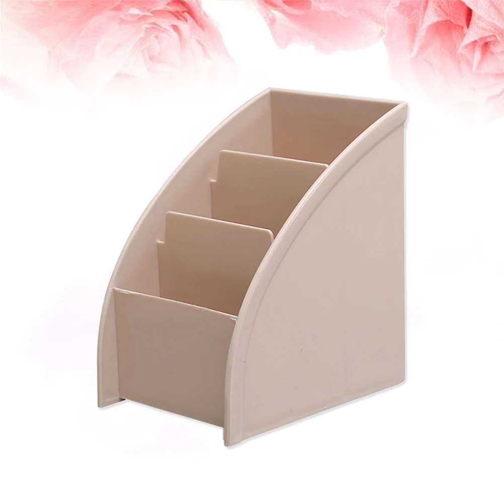 

Three Lattices Storage Box Simple Plastic Box Trapezoidal Desktop Finishing Box for Bedroom Study Room Living Room (