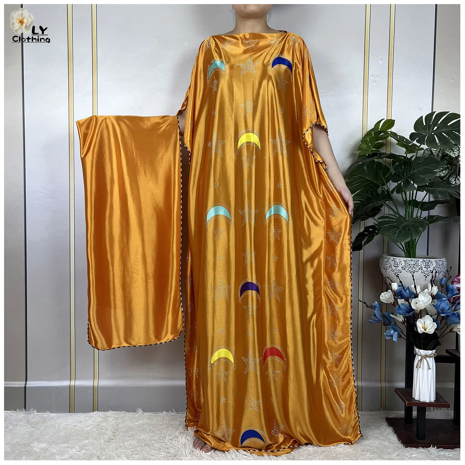 African Abaya Summer Short Sleeve Women Robe Dashiki 2023 New Dubai Women Soft Cotton Diamonds Dress Turkey Islamic Clothes