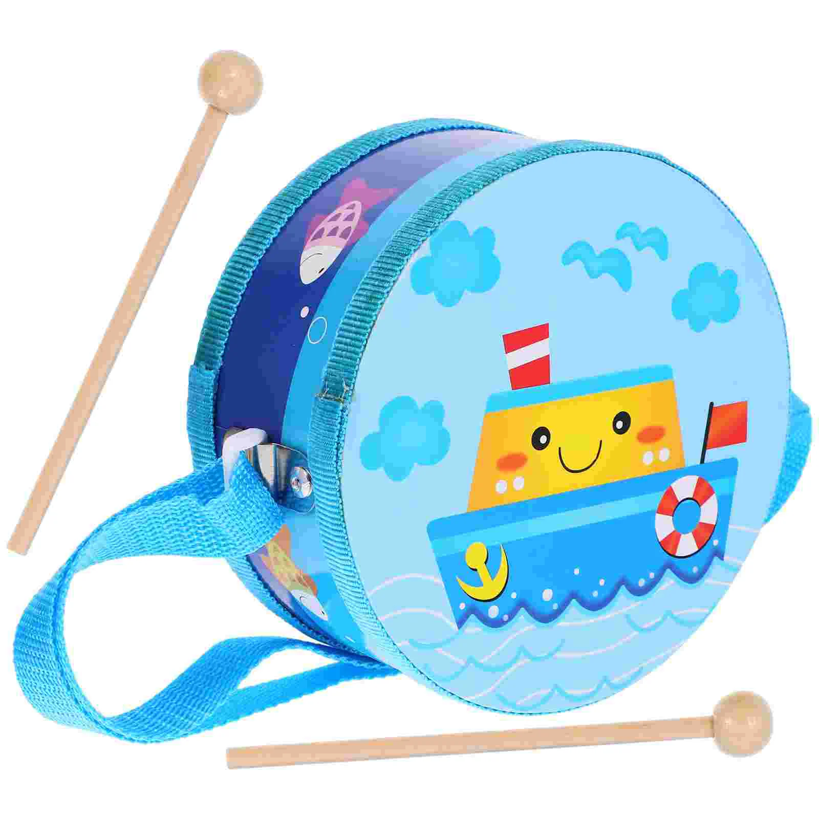 Kindertailletrommel Speelgoed Percussie-instrument Hand met drumstok Muziekinstrumenten Peuterprestaties