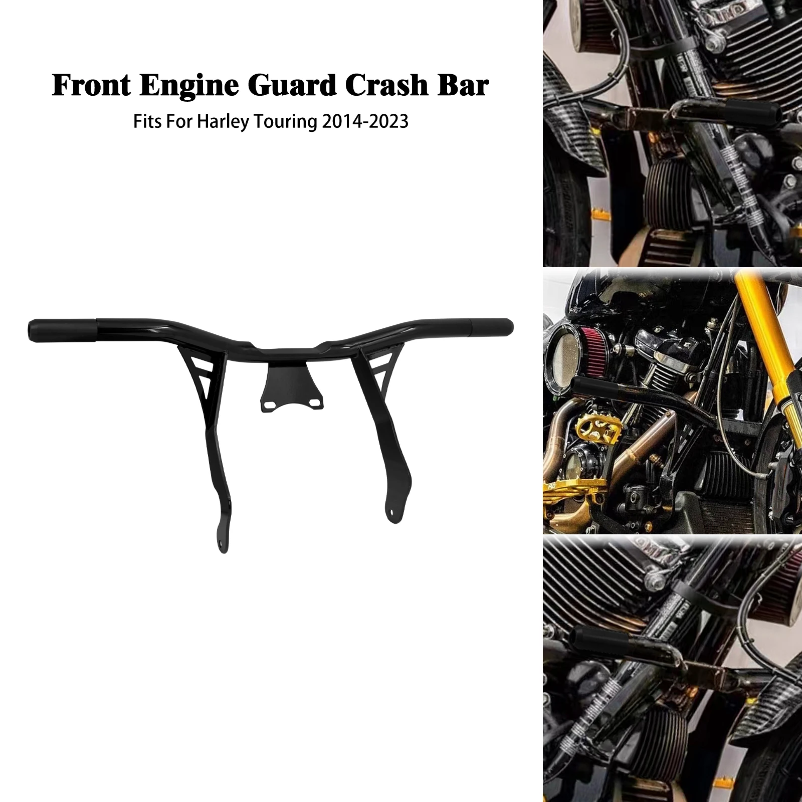 

Motorcycle Highway Engine Guard Falling Protection Front Crash Bar For Harley Touring Street Glide Road Glide FLHR FLHT 14-2023