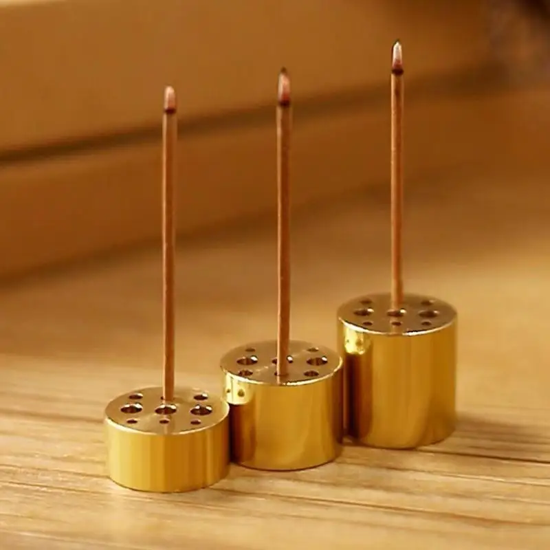 Support d'encens à 9 trous, base universelle pour brûleur de bâtonnets d'encens, pour la prière spirituelle, la méditation, la décoration de la maison et du bureau