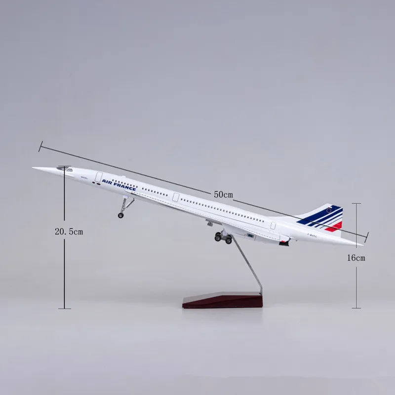 2025 novo modelo fundido em escala 1:125 air frança concorde companhias aéreas avião de resina airbus com luz e rodas brinquedos coleção fãs