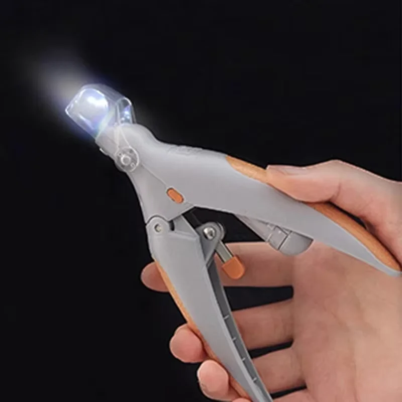 Cortador de Unhas para Animais de Estimação com Luz LED de Dupla Face para Gatos e Cães, Ferramenta de Corte de Unhas com Ampliação de 5x para Seus Amigos Peludos