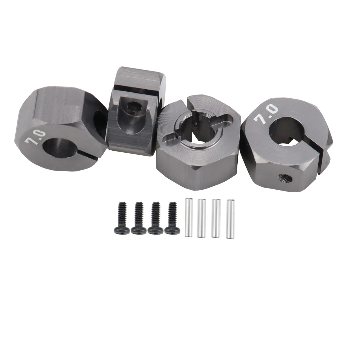 Aluminium 5/6/7/8/9/10/11/12 mm Adapter Sechskant 12 mm Antriebsnabe mit Stiftschrauben für RC Auto Track Truck HSP HPI Tamiya Traxxas Slash