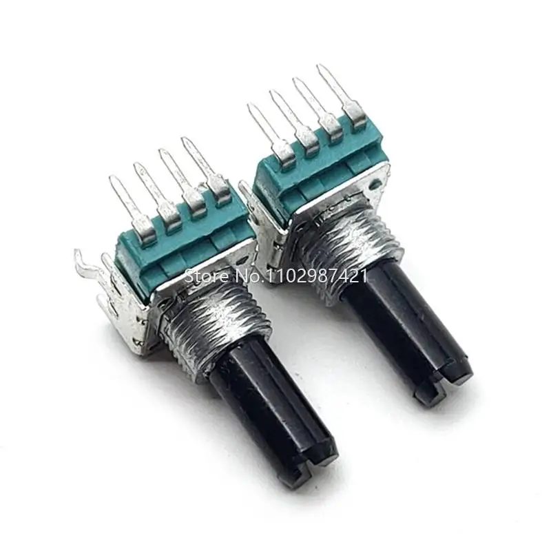 5PCS Electric Welding Machine Green 142 Type Vertical 4Pin B1K B10K B100K Potentiometer B102 B103 B104 Handle Length 18MMF