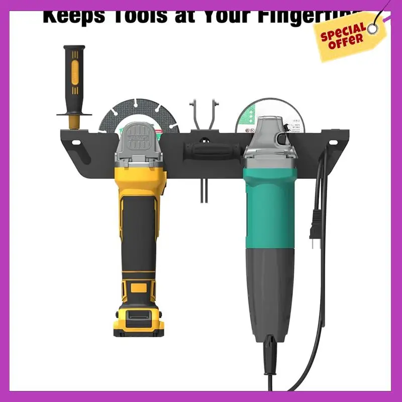 

HFIL-Angle Grinder Bracket Angle Grinder Storage Rack Grinder Hook, Garage Wall Bracket