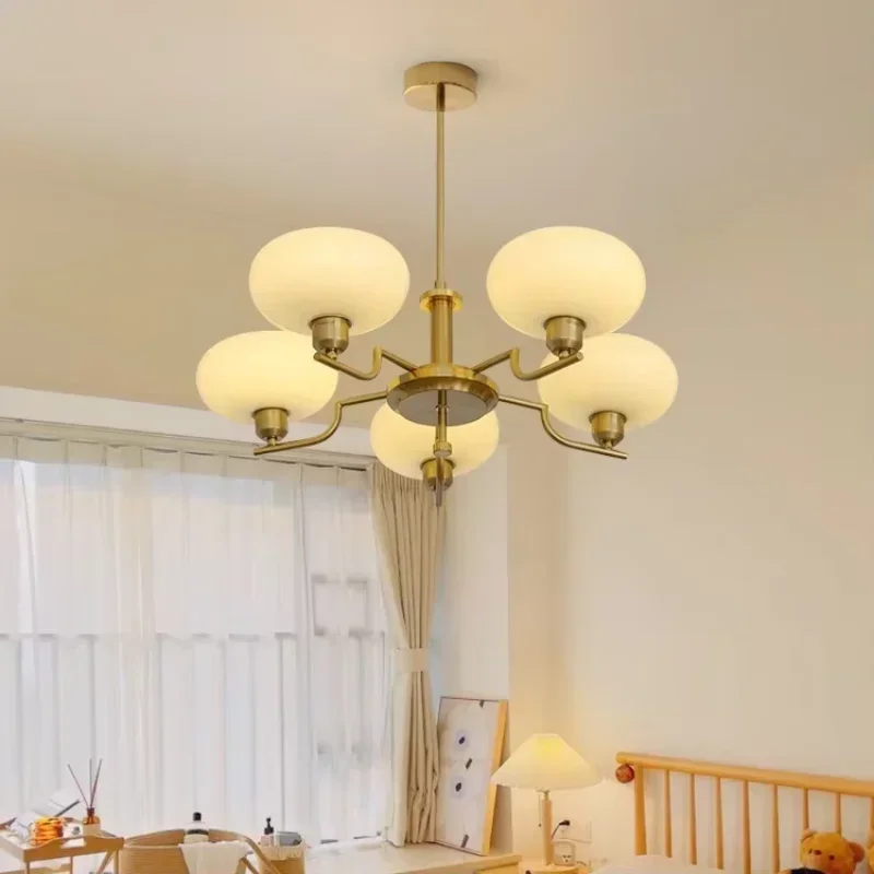 Vintage Living Room Ceiling Lamp, Retro Dining Table Light, Sugar Color Chandelier for Bedroom & Loft, Classic Home Decor Lustre