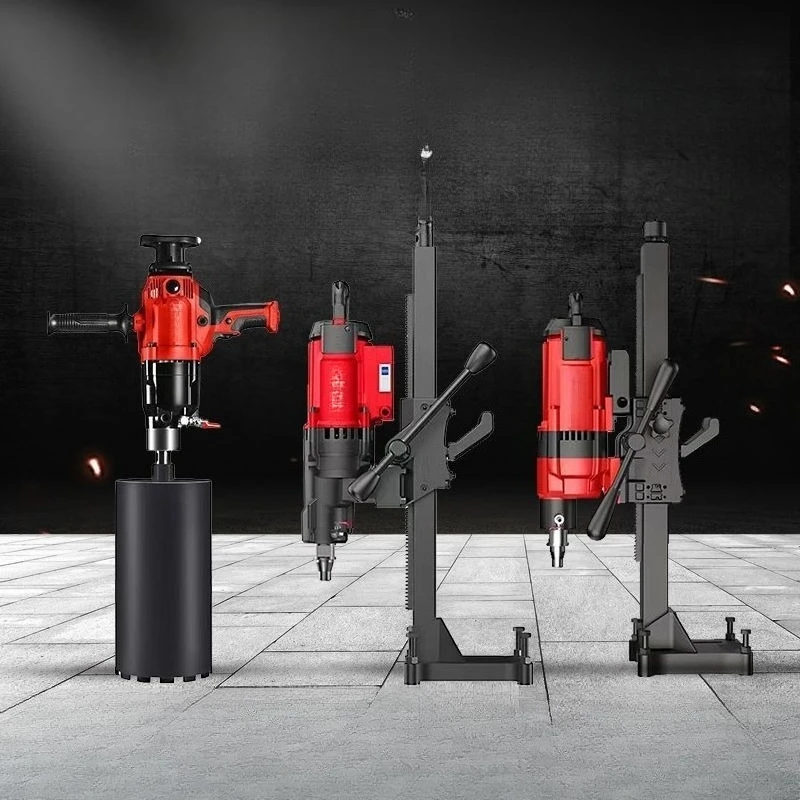 

Water drilling rig, hole punch, handheld desktop vertical high-power concrete drilling machine, genuine engineering all-in-one