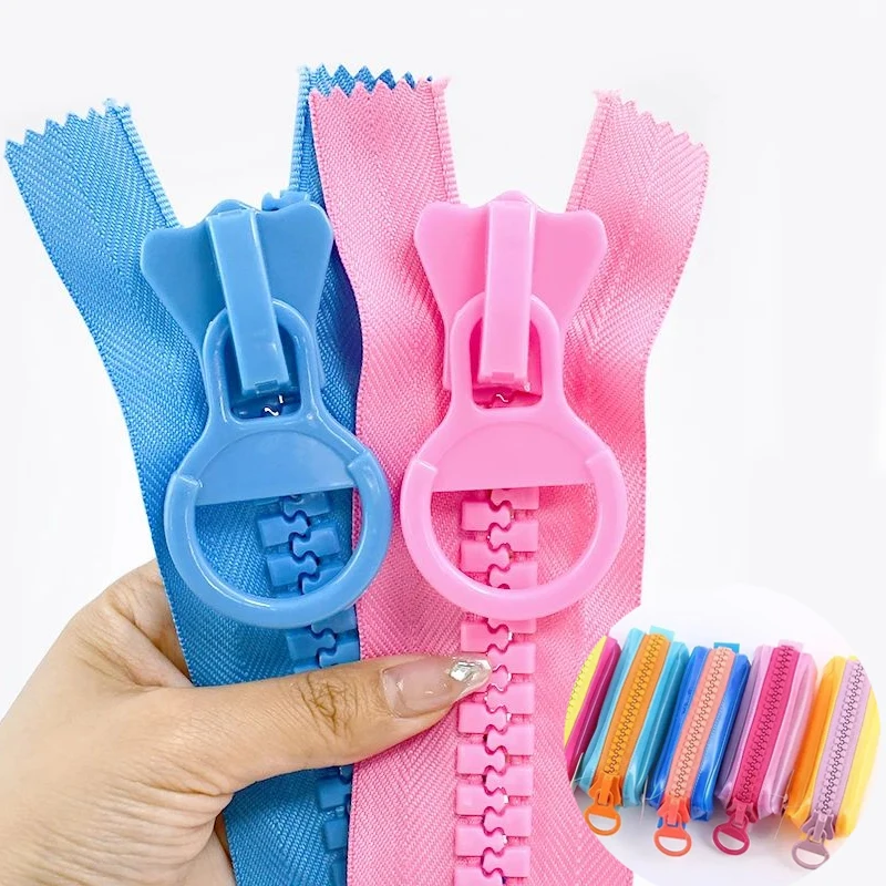 

1-10Pcs Meetee 20# Extra Large Resin Zipper Pencil Bags Zippers Colored No End Lock Zips Sewing Zip Repair Kit DIY Accessories