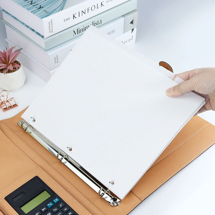 A4/A5/A6/A7 Ringscheiderseiten, 6/8 Blatt, Binder-Gerät, PP-Trennseiten, Budgetbuch-Zubehör, Tagebuch, Agenda, Notizbuchteil – Detail 4