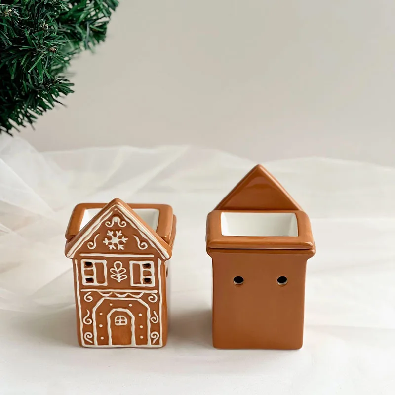 Nordic Little House Aromatherapy Stove Ornaments Living Room Bedroom Tea Table Aromatherapy Stove Crafts Christmas Decoration