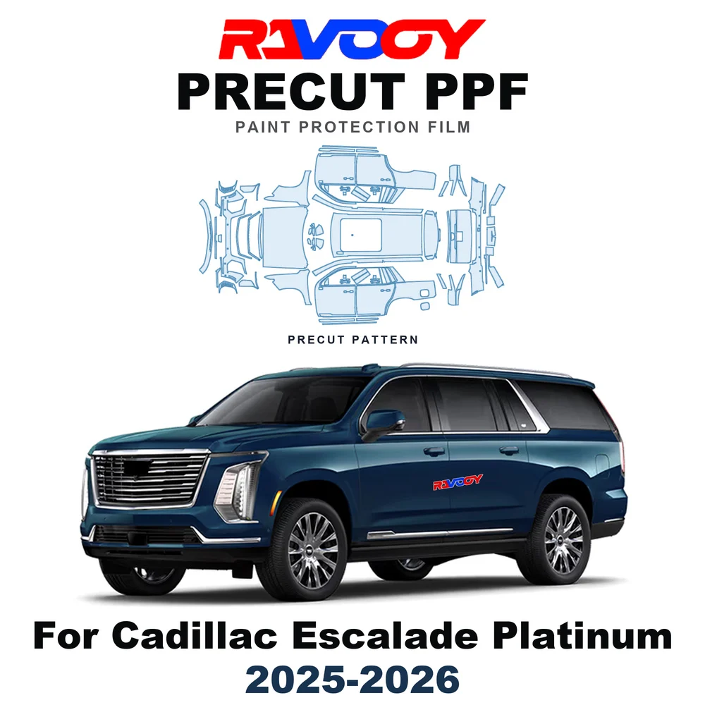 Precut PPF For Cadillac Escalade Platinum 2025-2026 8.5mil TPU Paint Protection Film Hood Bonnet Bumper Headlight Self-Healing