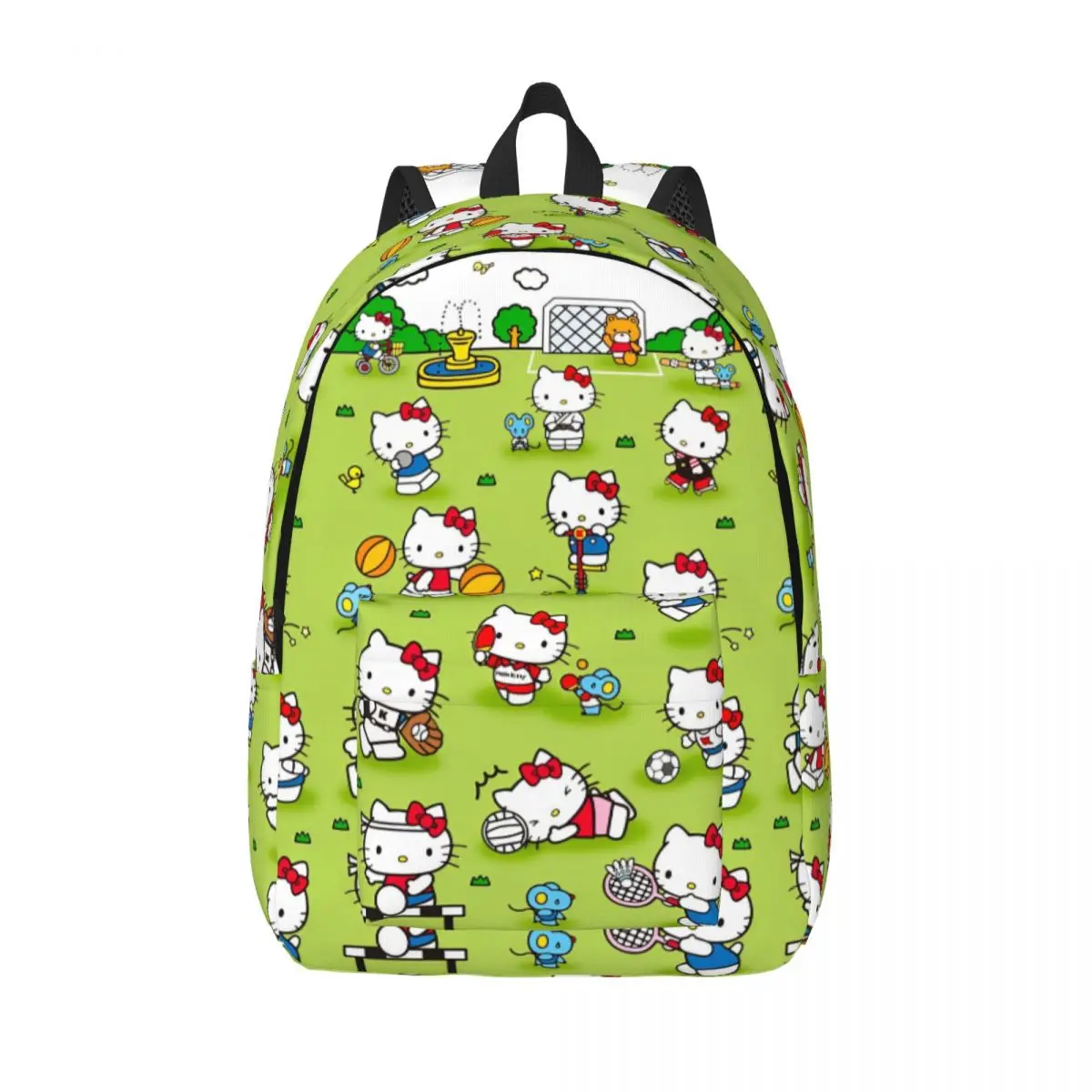 

MINISO Hello Kitty в спортивном рюкзаке с героями мультфильмов, уличная одежда, рюкзаки для подростков, школьные сумки с принтом для кемпинга, рюкзак высокого качества