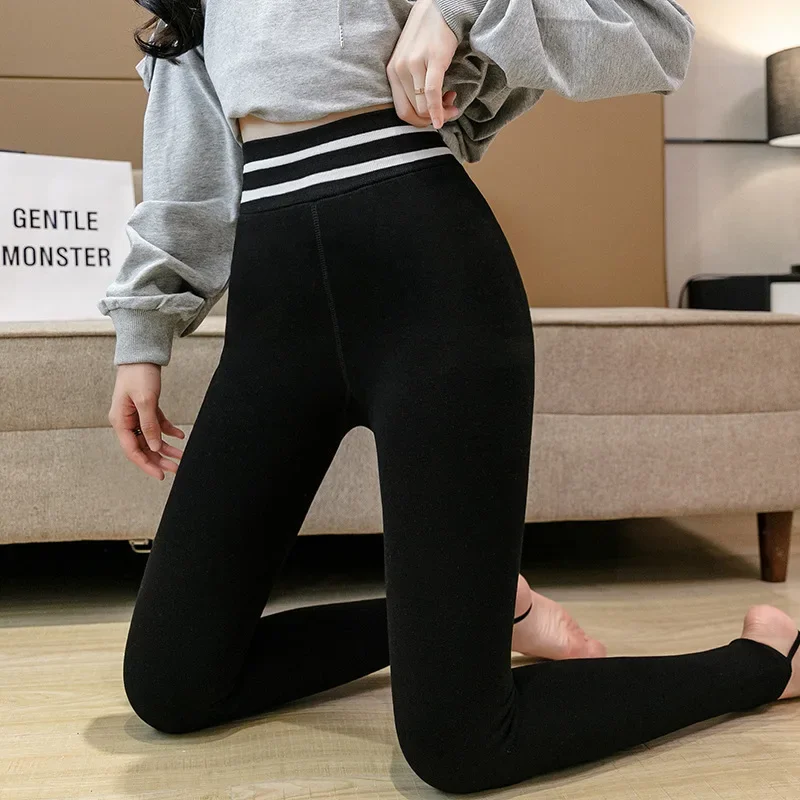 Yoga Leggings Women High-waisted Plus Velvet Thickened Yoga Leggings Outer Wear Fitness Running Thin Cashmere Thermal Pants